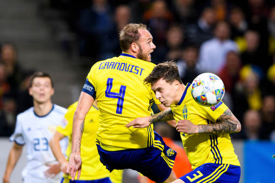Andreas Granqvist and Victor Nilsson Lindelöf of Sweden