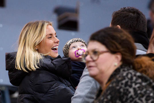 Maja Nilsson Lindelöf in the stands