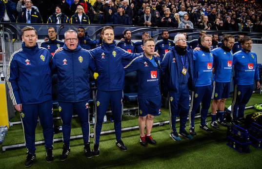 Assistant coach Peter Wettergren, head coach Janne