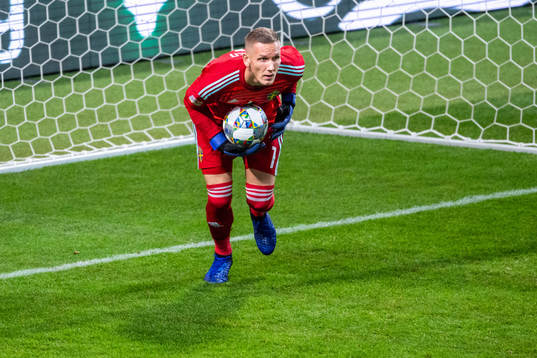 Goalkeeper Robin Olsen of Sweden