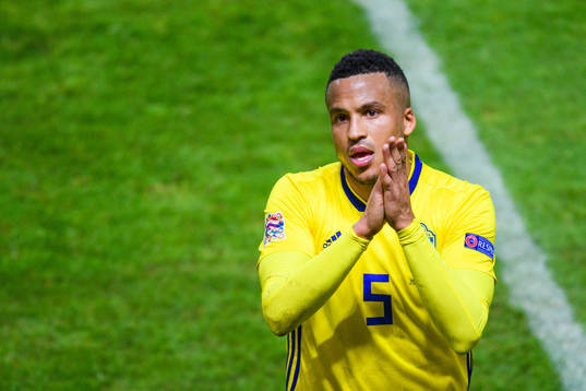 Martin Olsson of Sweden celebrates
