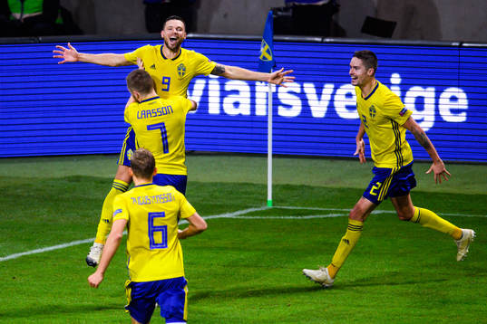 Ludwig Augustinsson , Sebastian Larsson and Mikael Lustig