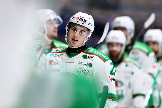 Rögles Nils Höglander jublar