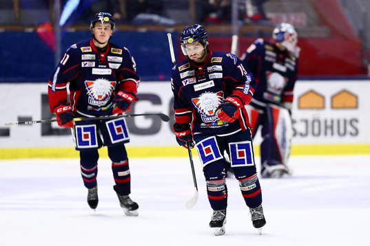 Linköpings Joe Whitney, Adam Ginning och målvakt Jacob