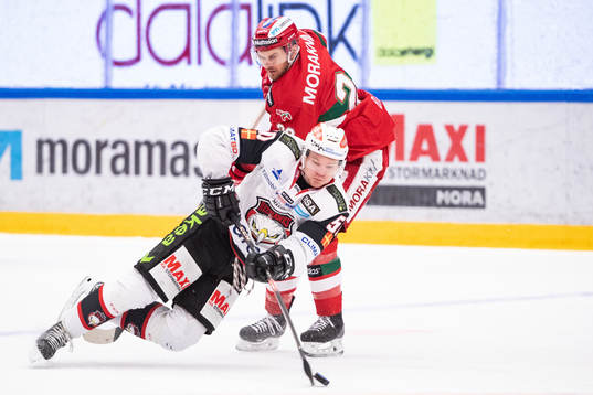 Malmö Redhawks Tobias Ekberg och Moras Matt Bailey