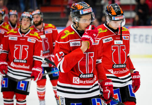 Örebros Viktor Lodin och Gustav Backström deppar