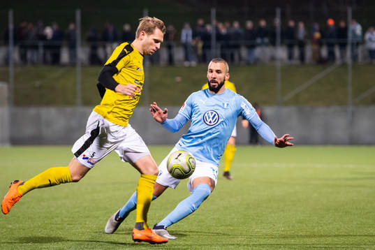 Lunds Martin Rudolfsson och Malmö FFs Guillermo Molins