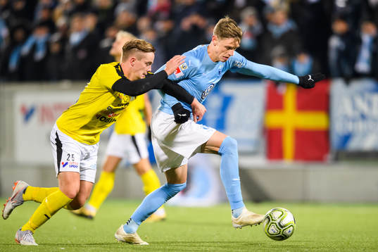 Lunds Stefan Arnshed och Malmö FFs Sören Rieks