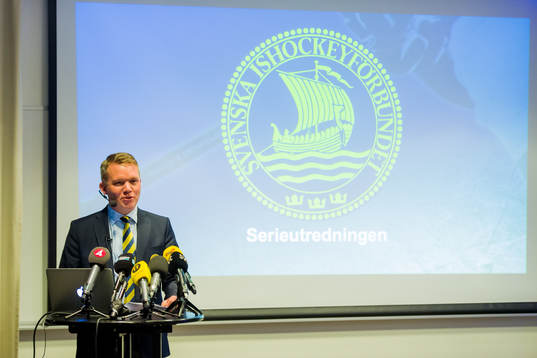 Svenska Ishockeyförbundets ordförande Anders Larsson