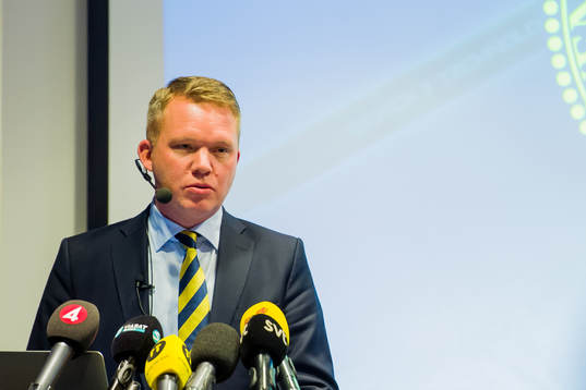 Svenska Ishockeyförbundets ordförande Anders Larsson