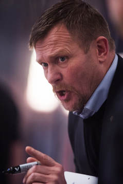 Björklövens tränare Joakim Fagervall