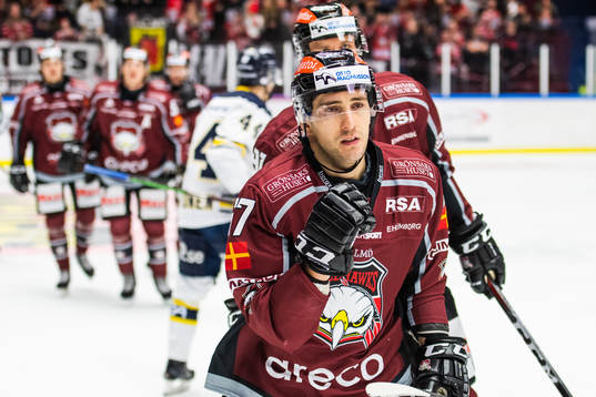 Malmö Redhawks Konstantin Komarek jublar