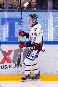 Linköpings Olle Lycksell jublar