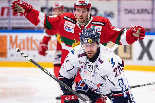 Linköpings Dan Pettersson och Moras Mathias Bromé