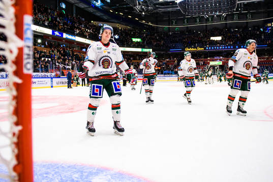 Frölundas Samuel Fagemo och Joel Lundqvist deppar