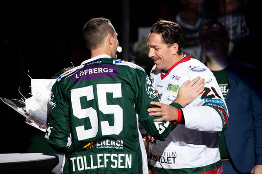 Färjestads Ole-Kristian Tollefsen och Frölundas Joel