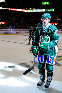 Färjestads Johan Ivarsson jublar
