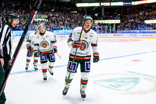 Frölundas Joel Lundqvist jublar