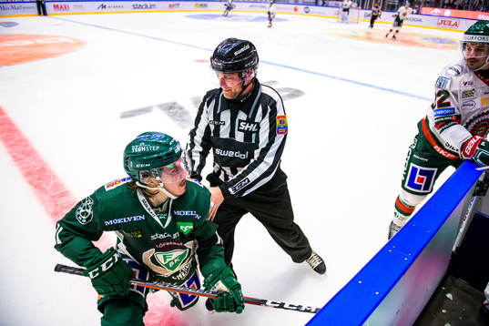 Färjestads Joakim Nygård och Frölundas Patrik Carlsson