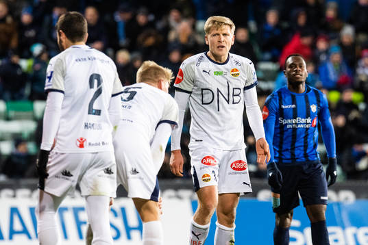 Jonathan Parr of Strømsgodset looks dejected