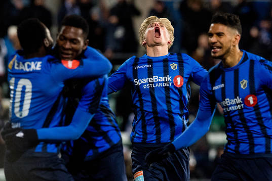 Jeppe Moe of Stabæk celebrates