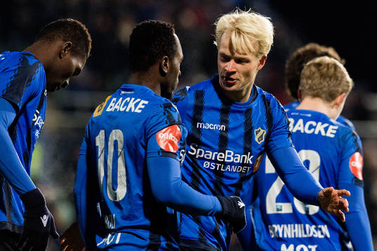 Jeppe Moe of Stabæk celebrates