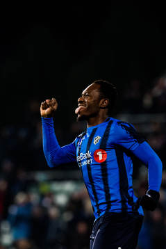 Franck Boli of Stabæk celebrates