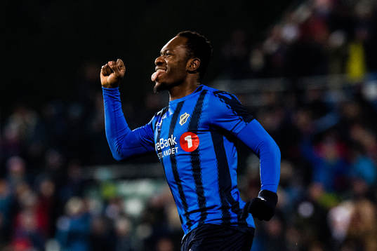 Franck Boli of Stabæk celebrates