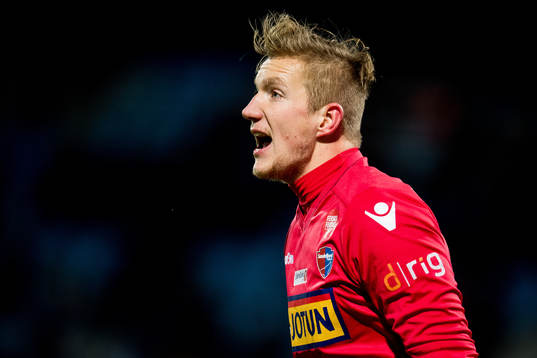 Goalkeeper Eirik Johansen of Sandefjord