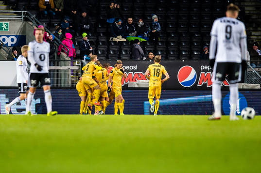 Ulrik Saltnes of Bodø/Glimt celebrates the 0-1 goal