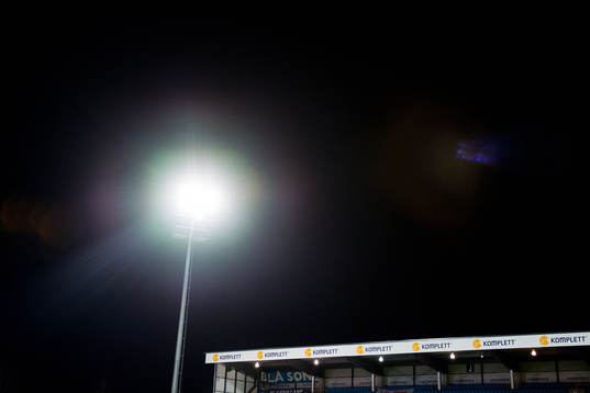 Floodlights at Komplett Arena
