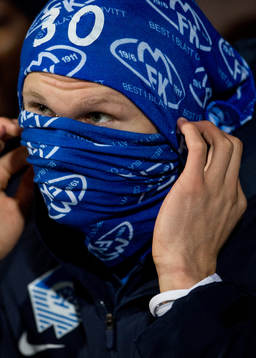 Erling Braut Håland of Molde at the bench