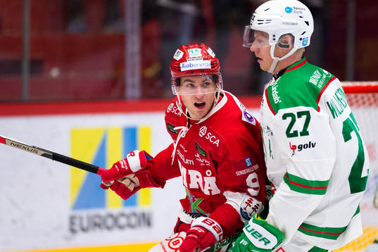 Timrås Rickard Palmberg och Rögles Jesper Williamsson