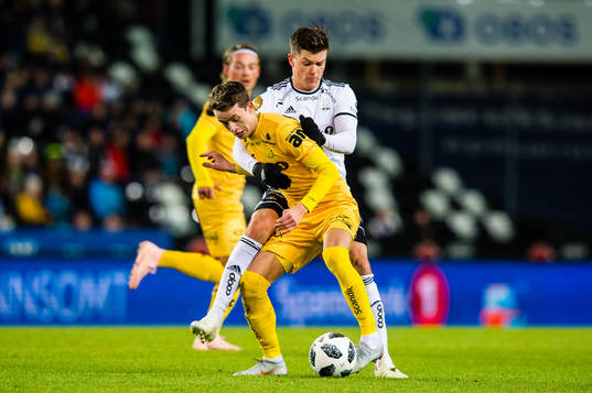 Håkon Evjen of Bodø/Glimt and Pål Andre Helland of