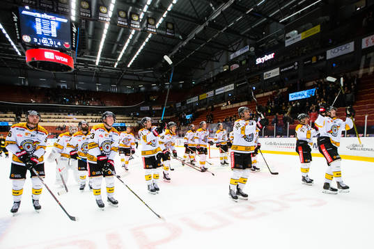 Luleås spelare jublar med fansen
