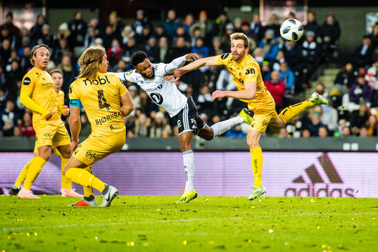 Samuel Adeniyi Adegbenro of Rosenborg and Marius Lode of