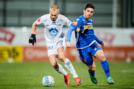 Eirik Hestad of Molde and Pau Vicente Morer of Sandefjord