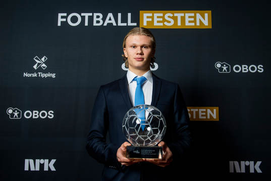 Erling Braut Haaland of Molde poses for a portrait with the
