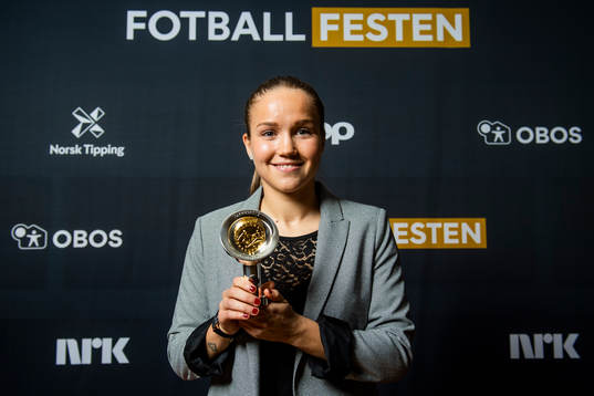 Guro Reiten of LSK Kvinner poses for a portrait with the