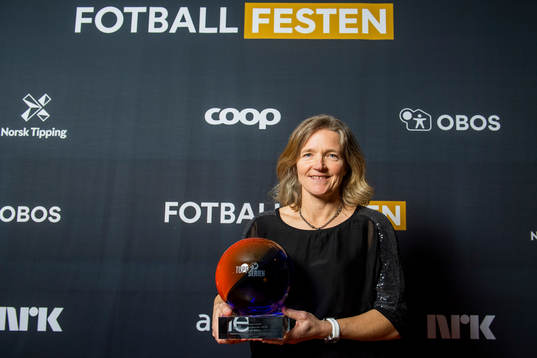 Hege Riise of LSK Kvinner poses for a portrait with the