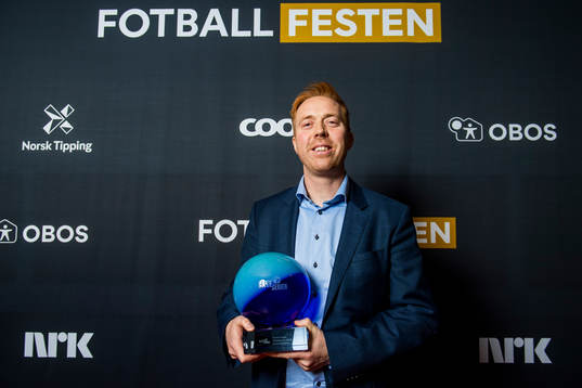 Svein Maalen of Ranheim poses for a portrait with the prize