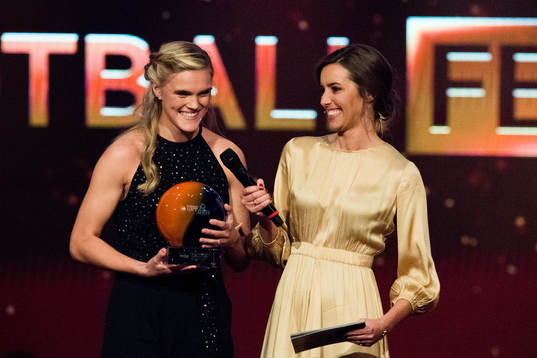 Kristine Leine of Røa is awarded the prize as the role