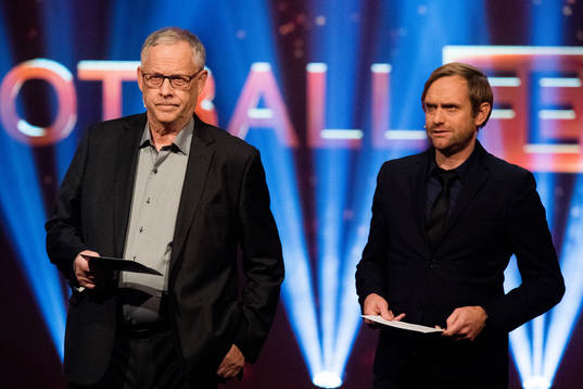 Lars Lagerbäck and Martin Sjögren, coaches of Norway