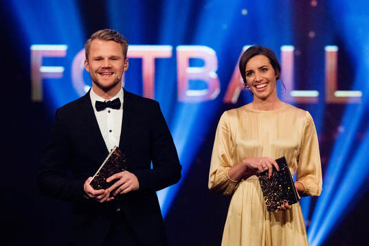 Jonas Bergh-Johnsen and Susanne Wergeland, TV hosts