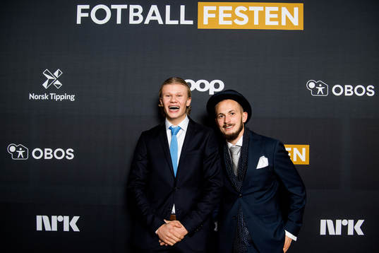 Erling Braut Haaland and Eirik Hestad of Molde