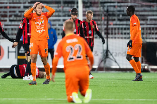 AFC Eskilstunas Felix Michel reagerar