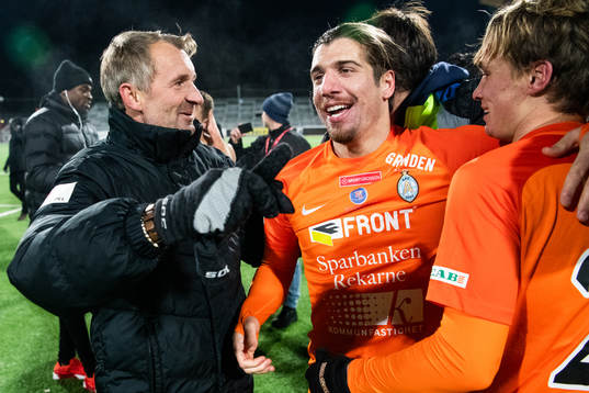 AFC Eskilstunas tränare Nemanja Miljanovic och Christian