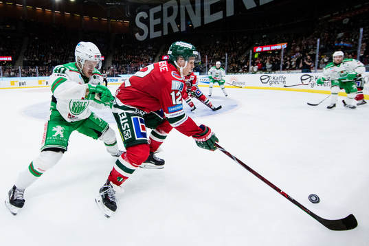 Rögles Christopher Bengtsson och Frölundas Max Friberg