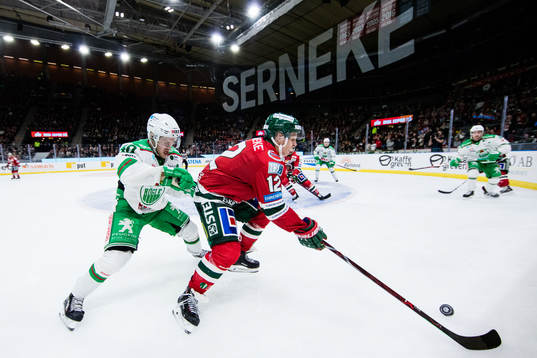 Rögles Christopher Bengtsson och Frölundas Max Friberg