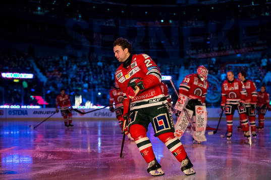 Frölundas Ponthus Westerholm innan line up innan